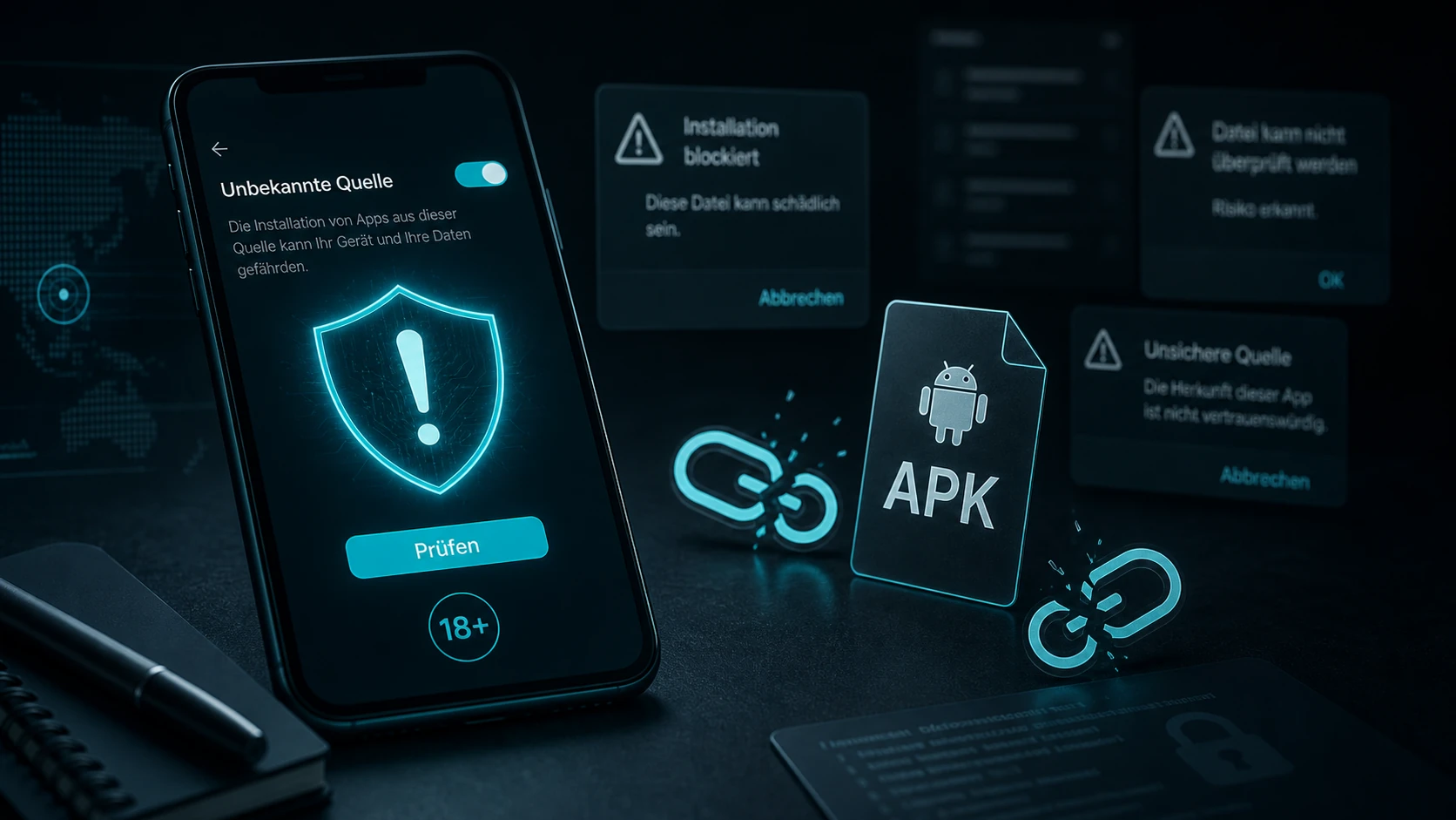 APK-Dateien mit Vorsicht behandeln