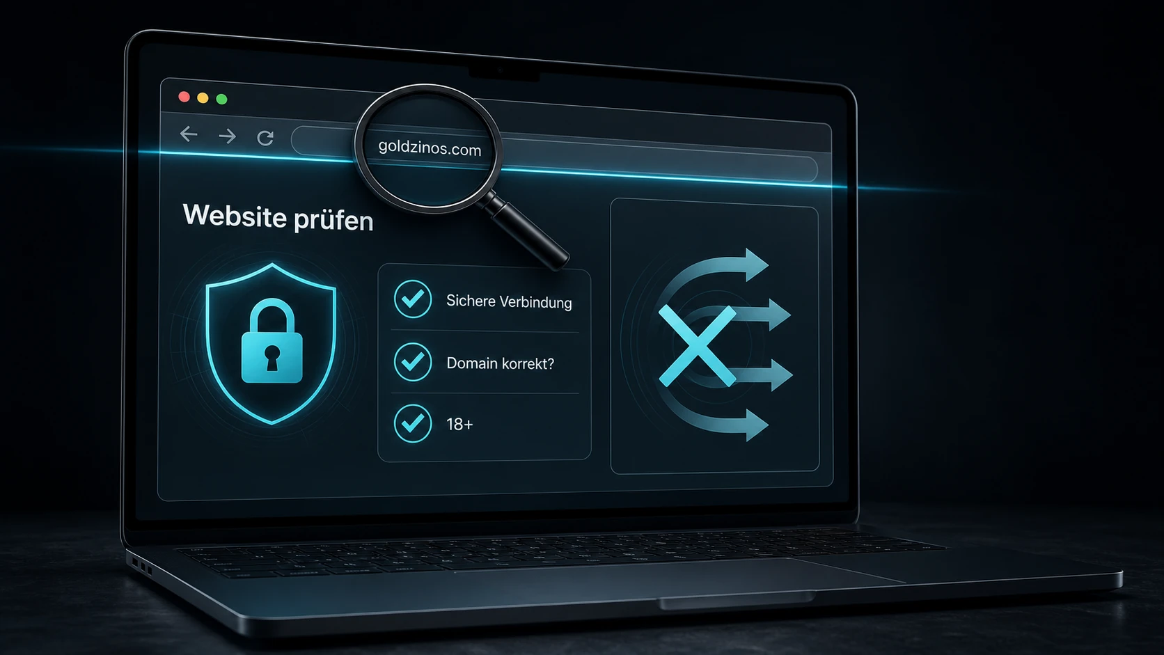 Online-Zugang und Website prüfen