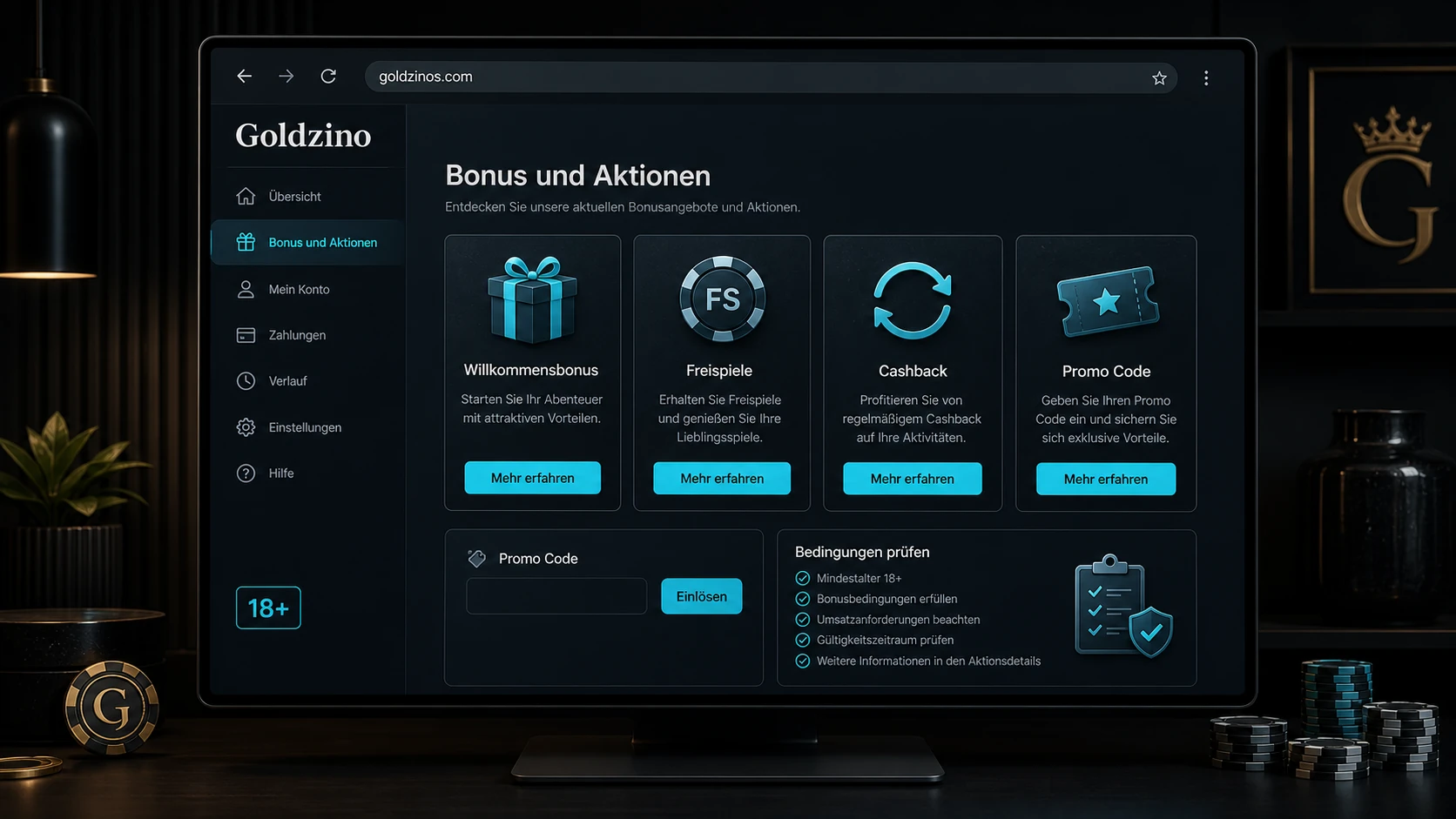 Bonus und Aktionen